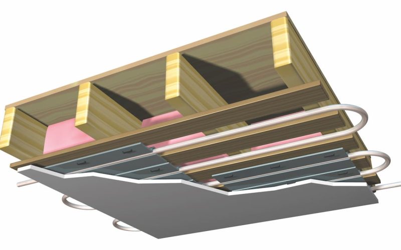 Radiant plafond